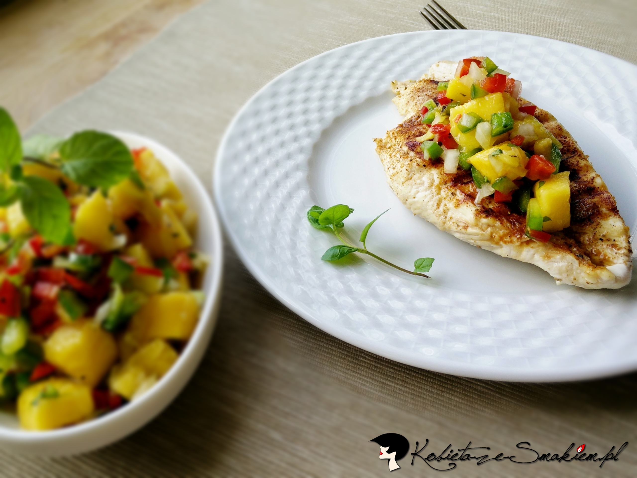 Grillowany kurczak z salsą mango — zdjęcie 2