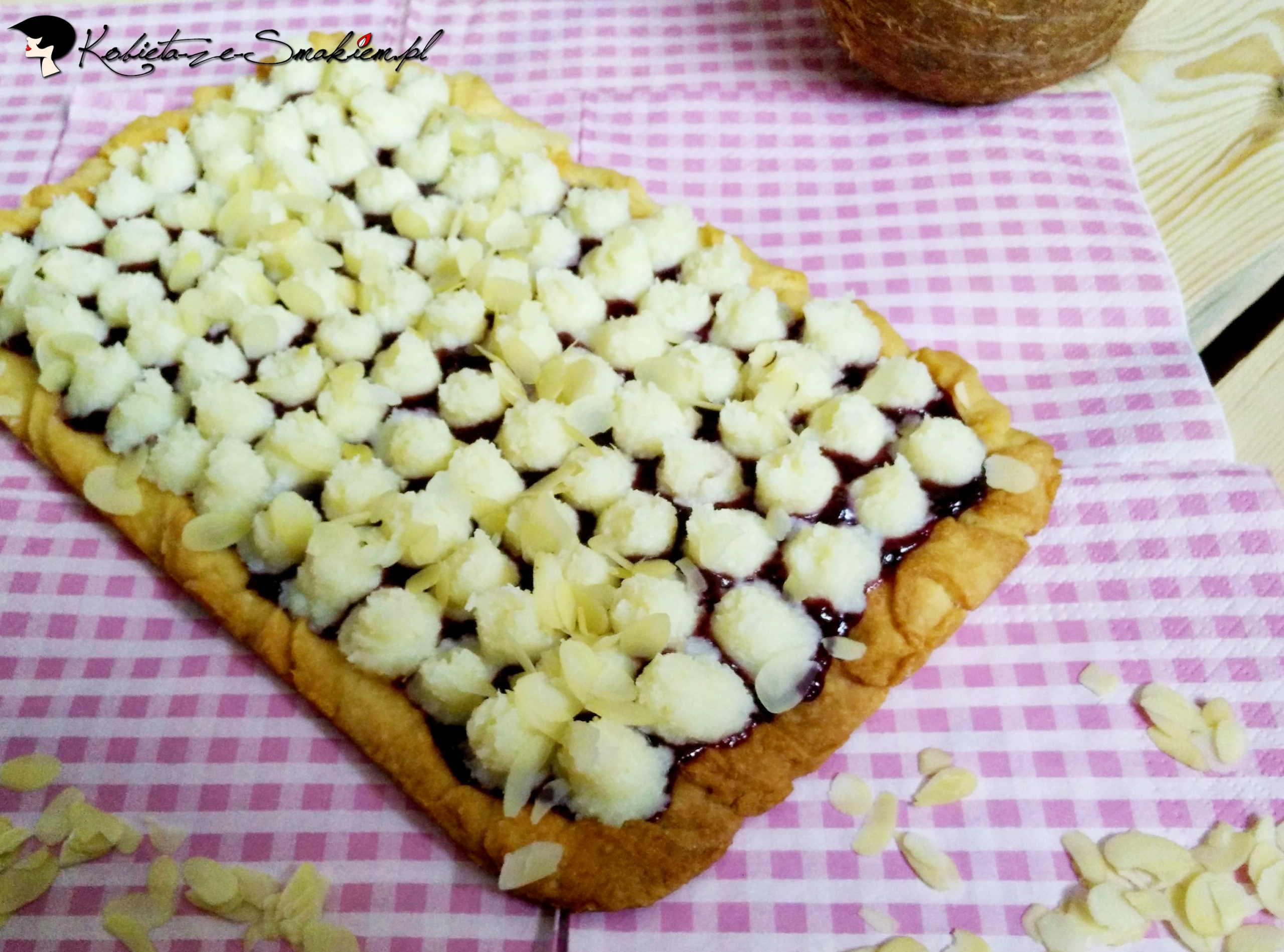 Mazurek kokosowo porzeczkowy — zdjęcie 2