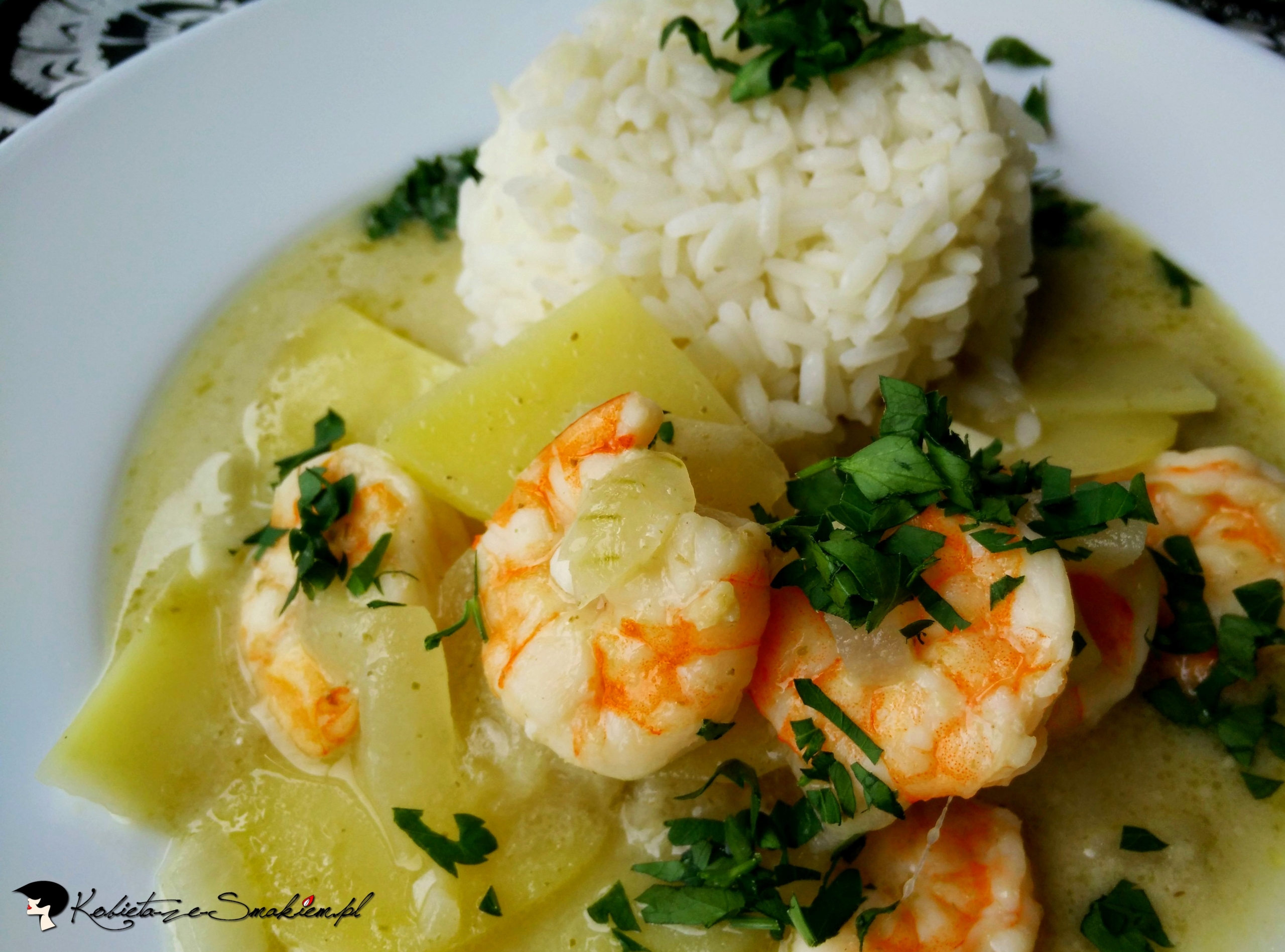 Zielone curry z krewetkami inaczej — zdjęcie 2