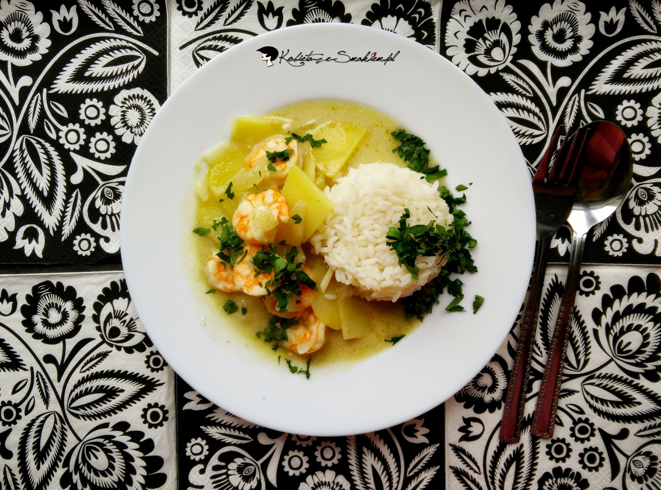 Zielone curry z krewetkami inaczej — zdjęcie 3